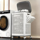 Cesto Organizador Multiuso com Rodas 70L – Estrutura Dobrável e Ventilada