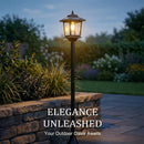 2 Unidades de Lâmpadas Solares de Poste de 63 Polegadas, Luzes de Poste para Exterior, Decorações de Natal, Luzes de Poste para Jardim, Pátio, Gramado, Caminho, Entrada, Porta da Frente/Traseira, Branco Quente, Lâmpada Substituível