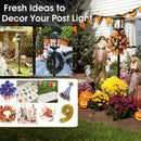 2 Unidades de Lâmpadas Solares de Poste de 63 Polegadas, Luzes de Poste para Exterior, Decorações de Natal, Luzes de Poste para Jardim, Pátio, Gramado, Caminho, Entrada, Porta da Frente/Traseira, Branco Quente, Lâmpada Substituível