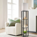 Luminária de Chão  com Prateleira