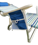 Cadeira Reclinável de Praia Alta Capri Camping Piscina