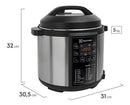 Panela Elétrica Pcc20 Inox 6L Com Tela Led