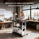 Estação de Trabalho Flexível com Ajuste de Altura – Mesa de Escritório Moderna e Funcional