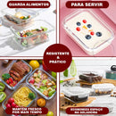 [ÚLTIMAS UNIDADES] Kit Potes de Vidro Hermético Retangular 10 Unidades